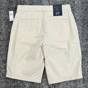 NEW GAP Women's Size 0 Bermuda Shorts 9" Inseam Beige High Rise Stretch Casual